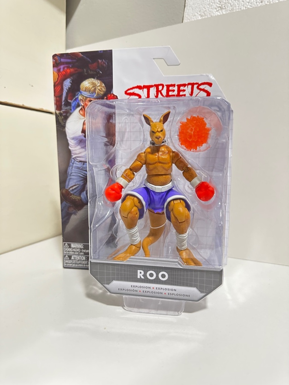 Roo Boxing Kangaroo Action Figure – Brown with Purple Shorts